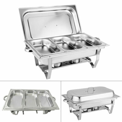 Chafing Dish Speisenwärmer Buffet Bankett Catering Warmhaltebehälter Edelstahl