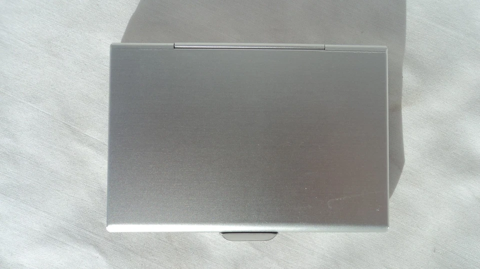 Estuche para tarjetas Tony Perotti 20305 de metal de cuero coñac Foto 2 de 3