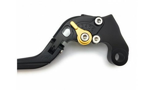 Paire Leviers Repliables Flip Up Noir Or SUZUKI GSX-R 1100 GSXR GU74 1987-1988 - Picture 8 of 9