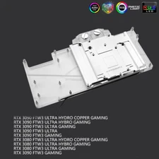 For EVGA 3090 3080 FTW3 DIY Water Block Full Coverage Graphics Card Water Block