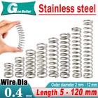 Compression Spring 0.40mm Wire Dia ,2 - 12mm OD Small Pressure Springs 304 Steel