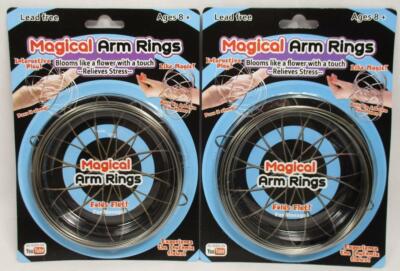 2 Magical Arm Rings Toy Flow Ring Kinetic Fidget Spring Stress Anxiety Relief 