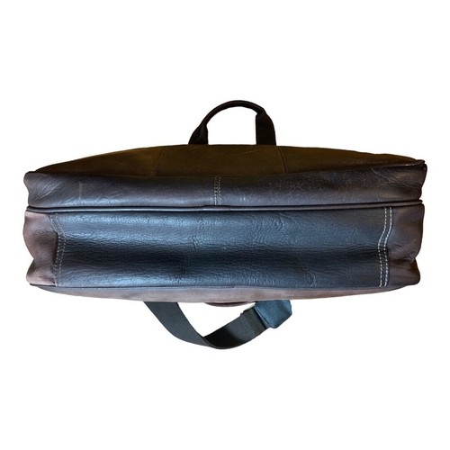 Classic Samsonite Genuine Leather Laptop Shoulder Strap Briefcase Brown - Picture 11 of 23
