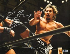 Yujiro Takahashi Signed 11x14 Photo BAS COA7 Bullet Club New Japan Pro Wrestling