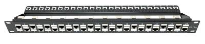 Premium 1U 24 Port Cat6A Mini Patch Panel Pro RJ45 110 Network No Rust Durable R
