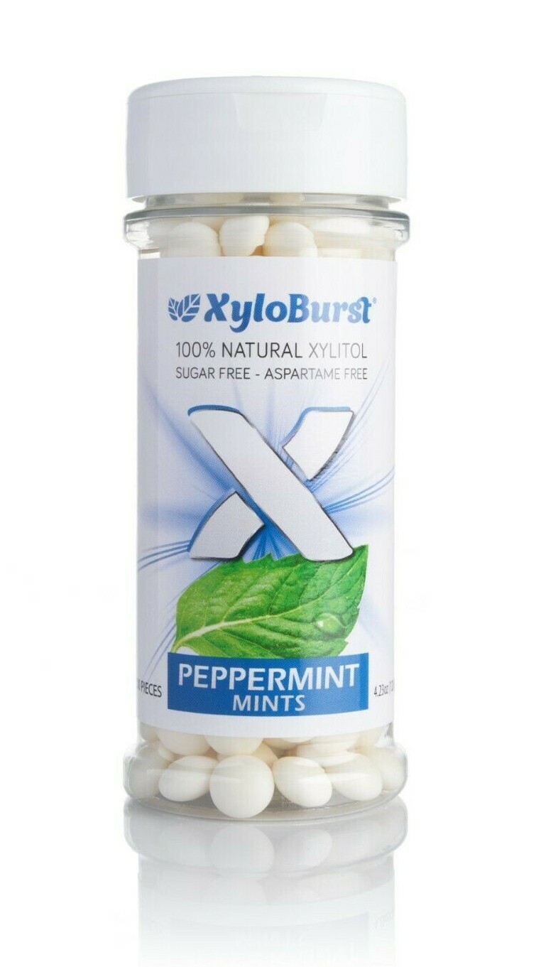 Xyloburst Xylitol Peppermint Mints 200 Count Jar 892327002047 eBay