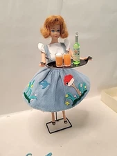 1962 Midge Barbie #860 Barbie’s Best Friend PRISTINE Titian Red w/ stand & box