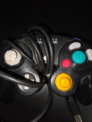Nintendo GameCube Controller Black OEM Original DOL-003 (Read) 