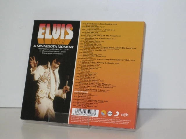 CD  Elvis Presley:  A Minnesota Moment  (2010 FTD) - Bild 2 von 4