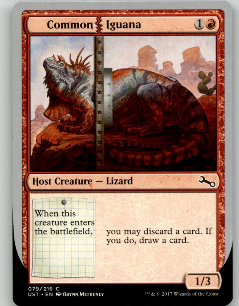 Common Iguana 79 Common Unstable Magic: The Gathering Lightly Played