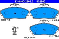 ATE Bremsbelagsatz, Scheibenbremse 13.0460-2803.2 FüR Rover Honda MG
