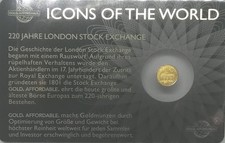 Icons of The World Offiz. Goldm&uuml;nze 1/200 Unze 220 Jahre London Stock Exchange