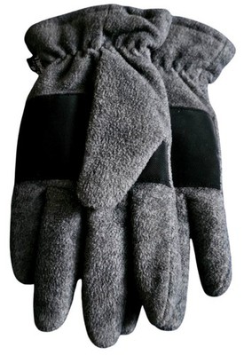 Thinsulate Gefütterte Fleecehandschuhe Grau Mit Griff, Winter Ski