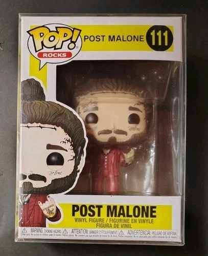 FUNKO POP ROCKS POST MALONE #111 VINYL FIGURE W/PROTECTOR NEW UNOPENED