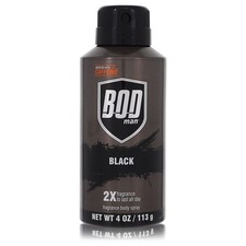 Bod Man Black by Parfums De Coeur Body Spray 4 oz For Men Brand New