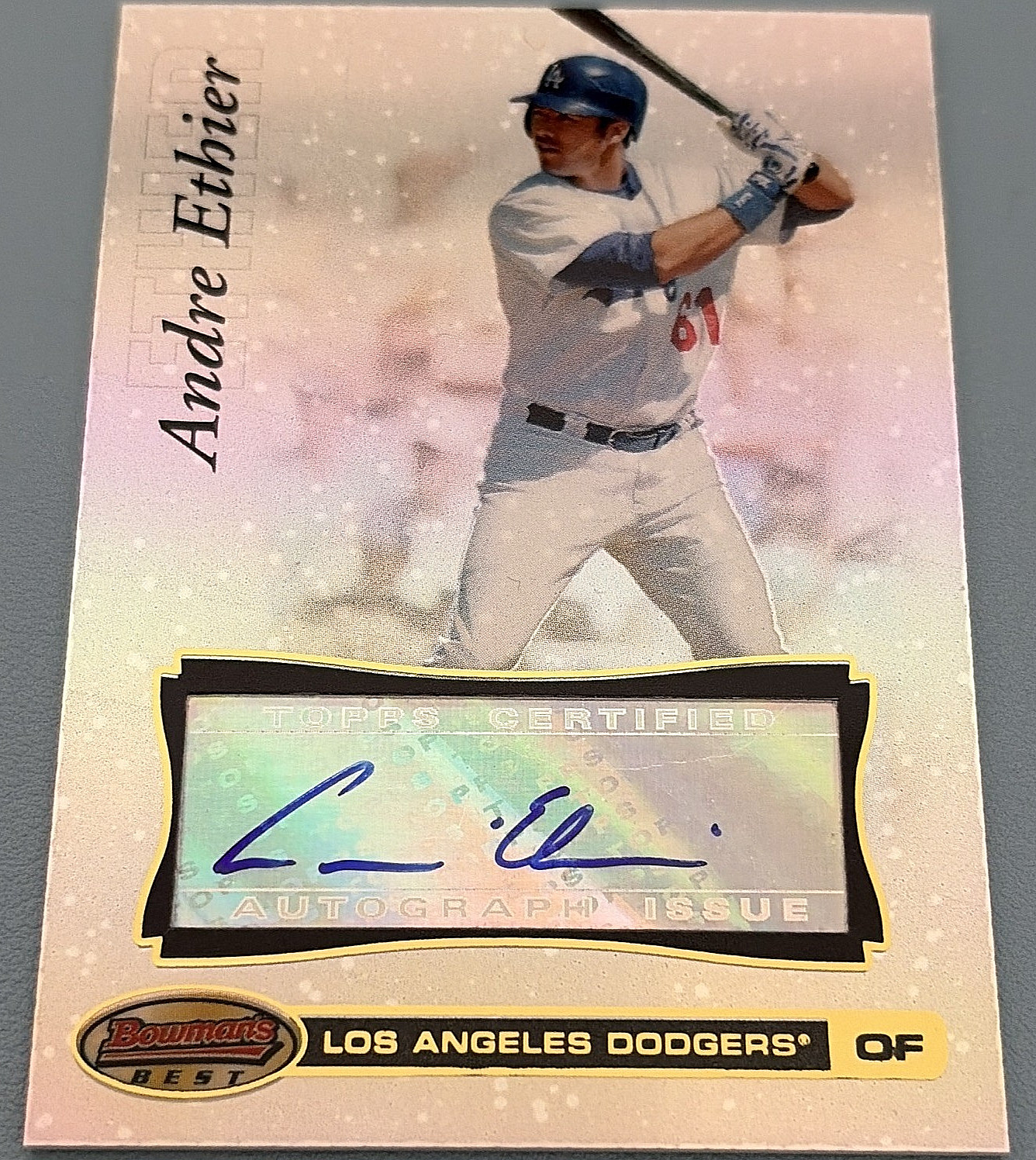 Topps 2007 Bowman's Best Andre Ethier Dodgers Autograph #44 Baseball