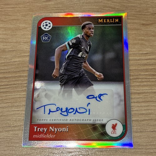TOPPS Merlin 2025 Trey Nyoni RC Auto Liverpool Rookie AU-TN