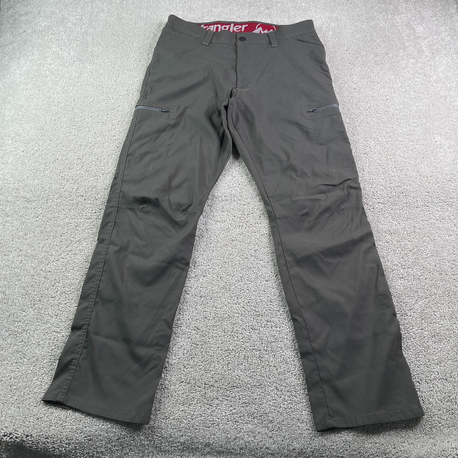 Men 33x30 Grey All Terrain Gear Cargo Hiking Stretch Perform