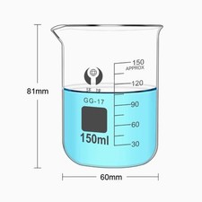 150ml Borosilicate Glass Beaker Laboratory Beakers Glassware Laboratory Supply