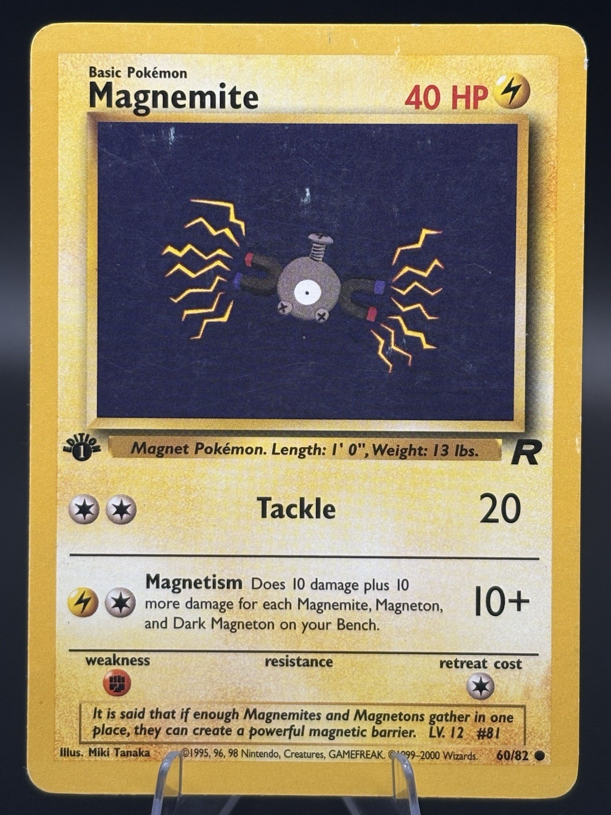Dark Magneton 28/82 1st Edition Team Rocket Regular Pokemon TCG