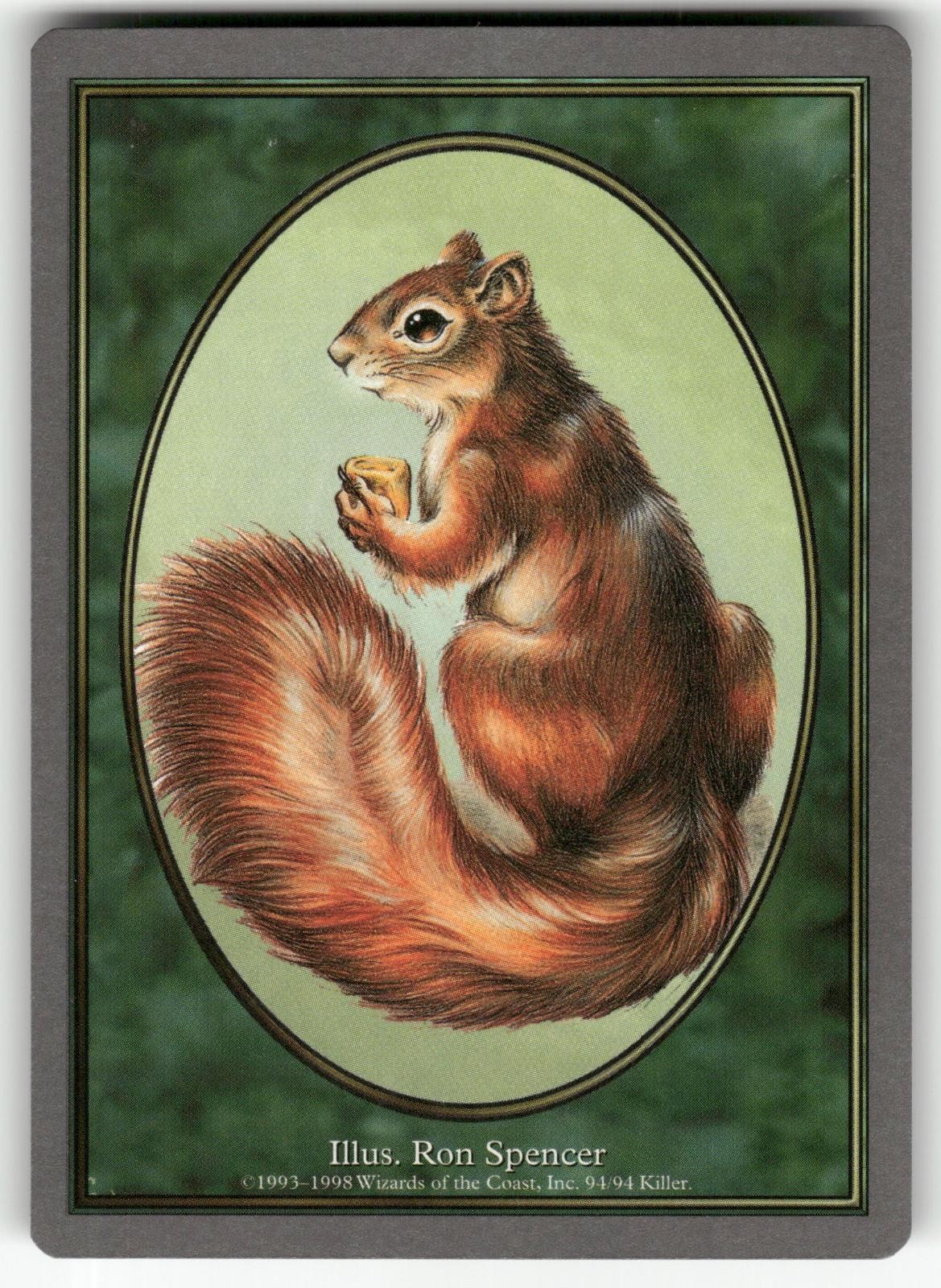 Squirrel Token 94 Token Unglued Magic: The Gathering Lightly Played