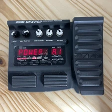 Zoom GFX-707 Multi-Effects Processor Guitar Effect Pedal -Powers On, Untested