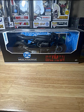 McFarlane Toys DC Multiverse The Batman Batcycle Black Motorbike Vehicle