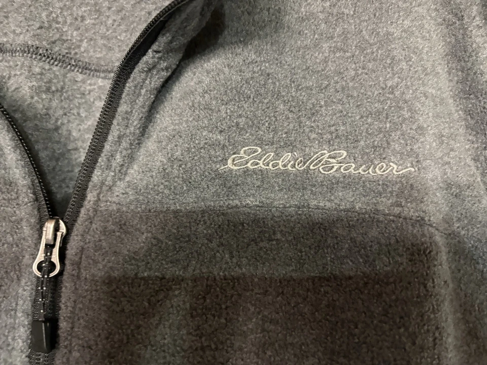 Eddie Bauer Men’s S Full Zip Fleece Vest Pockets Outdoor Hiking Gorpcore - Image 2 of 4