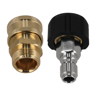#ad #ad Brass Pressure Washer Adapter Set M22 15mm to 3 8quot; Quick Connector 5000PSI $17.86