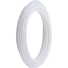 SharkBite U855W100 PEX Pipe 3/8 Inch, Flexible Water Tube, Pot, 100 foot, White