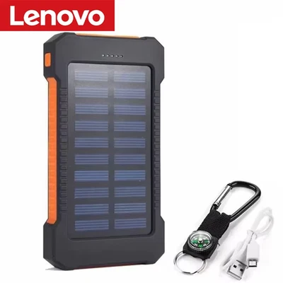 Power Bank Solare LED 30000 MAh – Caricabatterie Portatile Con 4 USB, Doppio Ingresso E 9 LED Con Modalità SOS, Per Campeggio E Emergenze