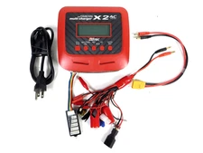 Hitec X2 AC Plus RED Edition AC/DC LIPO RC Multi-Charger Dual Port