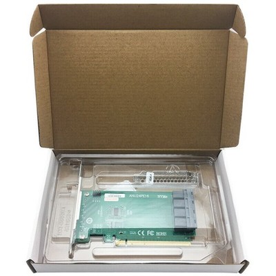 U.2 NVMe SSD SFF8643 to SFF-8639 NVMe U.2 PCIe x16 Quad Port Adapter