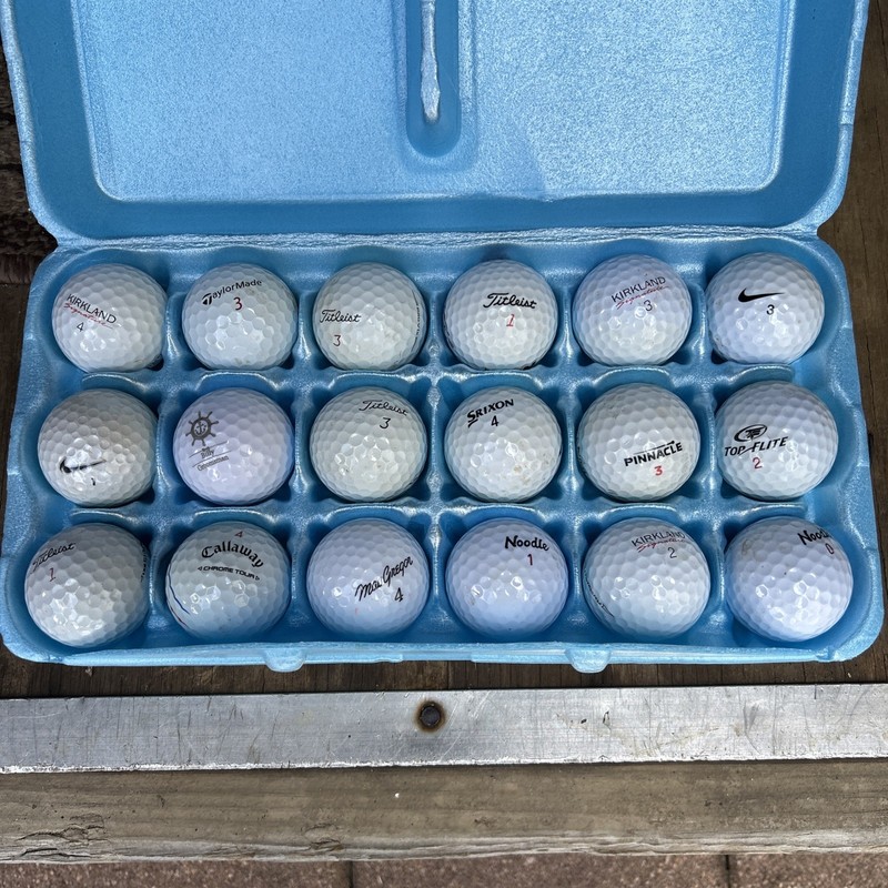 18 Used Golf Ball 