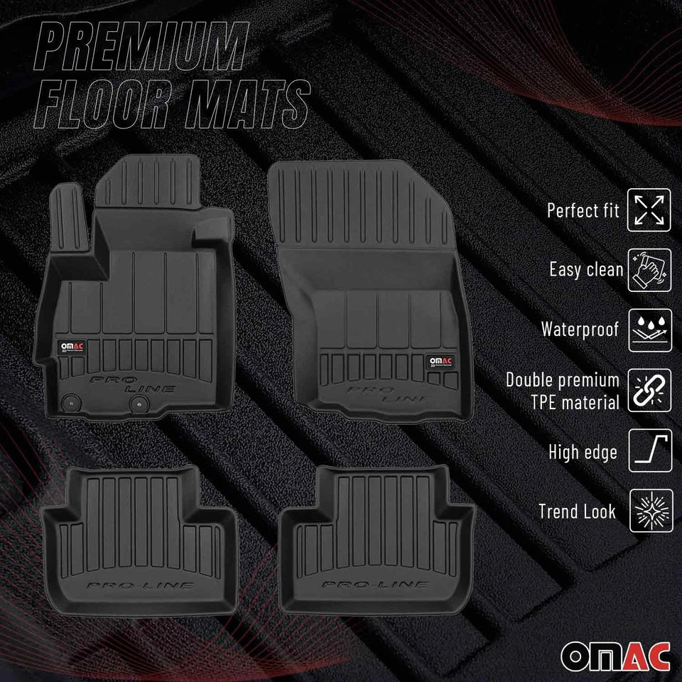 Alfombrillas OMAC Premium para Mitsubishi Outlander Sport 2011-2024 para todo tipo de clima 4x Foto 2 de 4