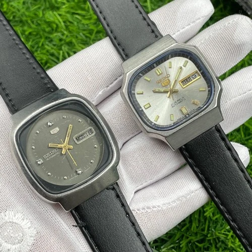 Vintage Seiko 5 Automatic Watches – Beautiful Dial – Lot of 2 (Made in Japan)