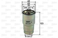Valeo Kraftstofffilter 587710 FüR Mazda Passend FüR Subaru Toyota