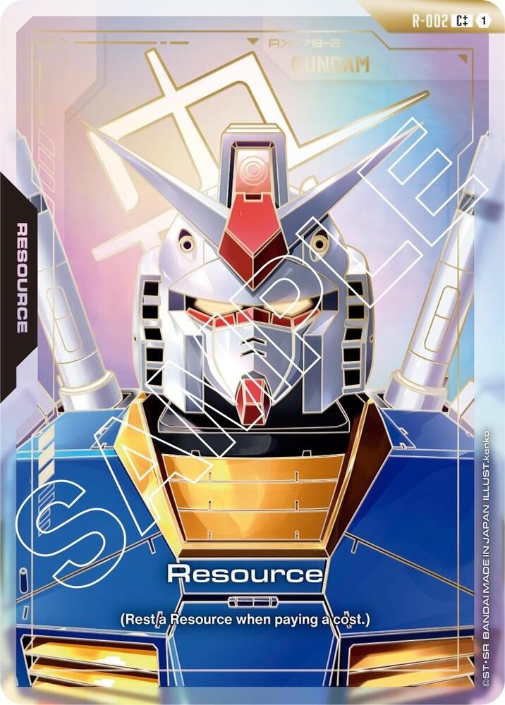Resource Gundam Alternate Art Foil - R-002 C++ NM - Gundam