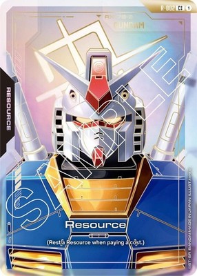 Resource Gundam Alternate Art Foil - R-002 C++ NM - Gundam TCG