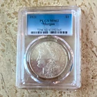 1921 $1 Morgan Silver Dollar Philadelphia Business Strike 0.9 Fine PCGS MS62