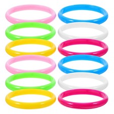 48 Pcs Bangle Bracelets Girls Bright Colorful Bangles Party Favors
