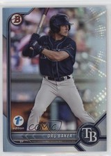 2022 Bowman Draft 1st Edition Sky Blue Foil Dru Baker #BD-158 0w7