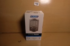 Schlage Deadbolt Lock Satin Nickel Smart Camelot Trim 50