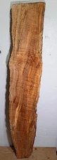 D15 Spalted Maple Live Edge Slab, Curly tabletop, 46 3/8x8 3/8x7/8diy project