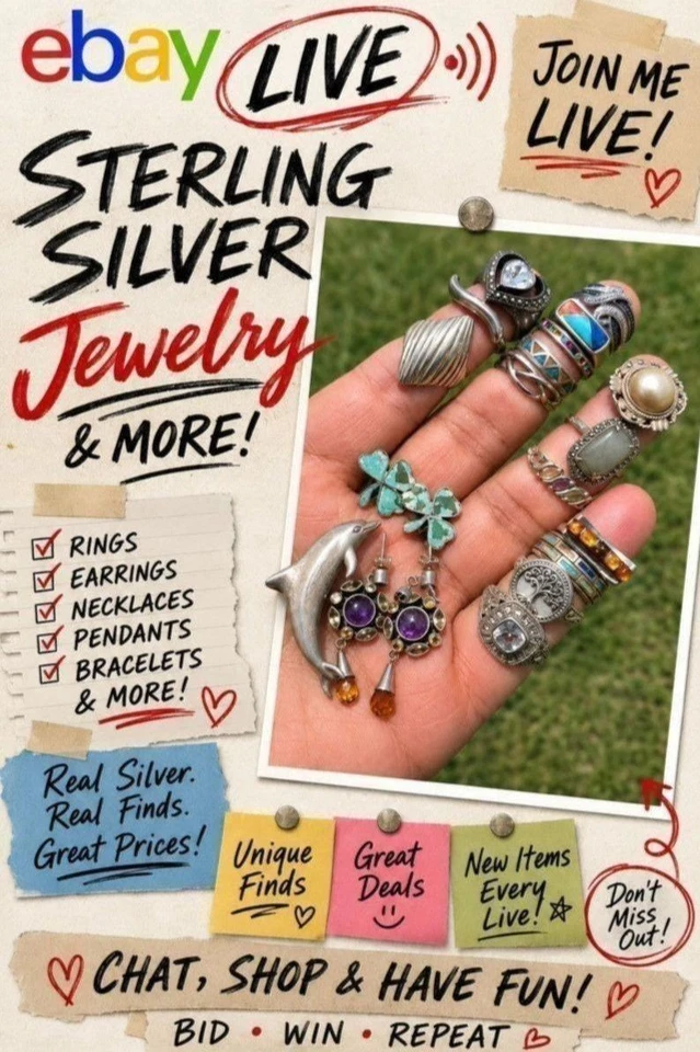 Sterling Silver Gold Vintage Modern Jewelry  / KING