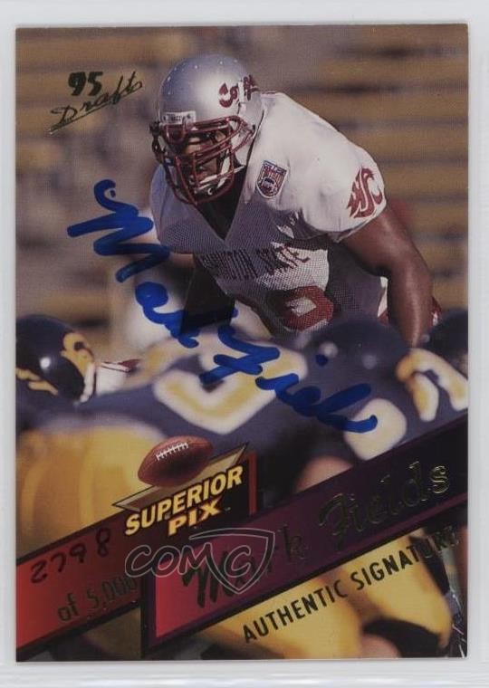 1995 Superior Pix Auto 2798/5000 Mark Fields #13 Rookie Auto RC 2t7