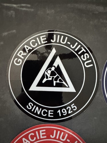Gracie Academy Jiu Jitsu Self-adhesive Vinyl Decal - MMA - Brazilian JJ - LOT 4 - Picture 2 of 7