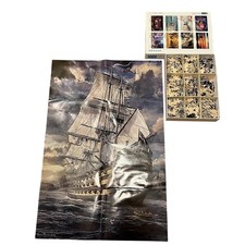 Sailing Ship Jigsaw Puzzle 1000 Pieces Blue Interlocking Scenic Nautical Sea