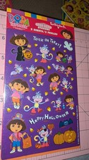 Vintage Dora The Explorer Stickers Halloween AGC Pack 2 Sheets New Pack READ