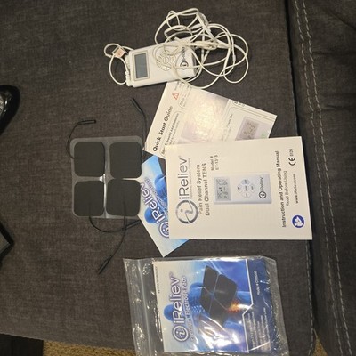 iReliev TENS Pain Relief System Wired Electrical 8 Programs Model ET-1313